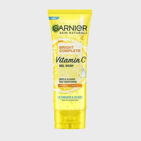 Garnier Bright Complete Vitamin C Gel Facewash, Suitable For Sentitive Skin - 100g Face Wash  